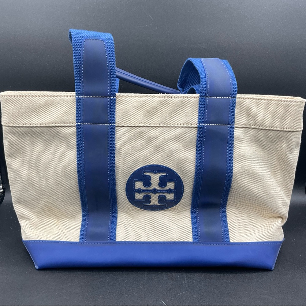 TORY BURCH CANVAS TOTE /BAG/PURSE HANDBAG